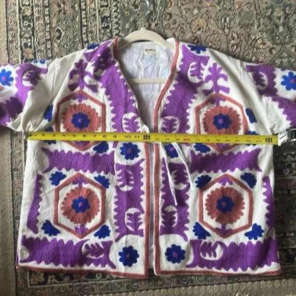 Blink Buy Women's Suzani Embroidered Jacket NWOT / Made in India - Picture 12 of 17